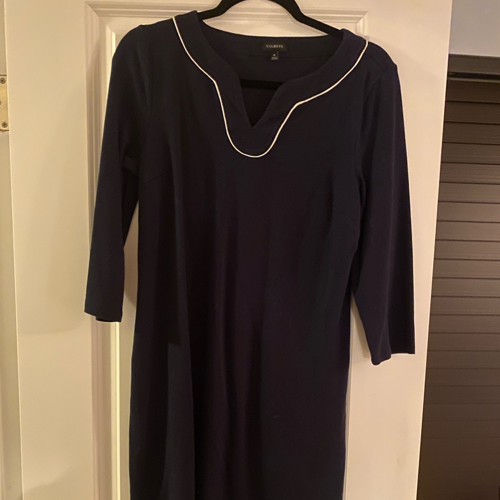 Navy Talbots Sheath Dress M